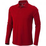 Oakville long sleeve men's polo, Red (3808625)
