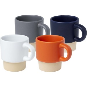 Olympia 130 ml stackable expresso cup with clay bottom, Whit (Glasses)