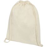 Oregon 140 g/m2 cotton drawstring backpack, Natural (12057506)