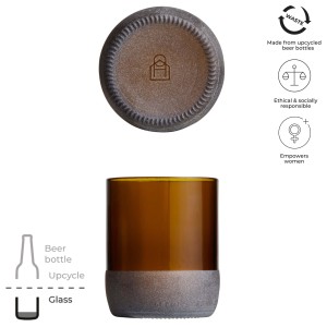 Originalhome 160 ml drinking glass set, Brown (Glasses)