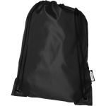 Oriole RPET drawstring backpack, solid black (12046100)