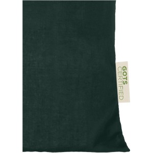 Orissa 140 g/m2 GOTS organic cotton tote bag 7L, Dark green (cotton bag)