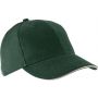 ORLANDO - 6 PANELS CAP, Forest Green/Beige