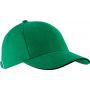 ORLANDO - 6 PANELS CAP, Kelly Green/Black