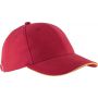 ORLANDO - 6 PANELS CAP, Red/Yellow