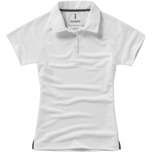 Ottawa short sleeve women's cool fit polo, White (Polo short, mixed fiber, synthetic)