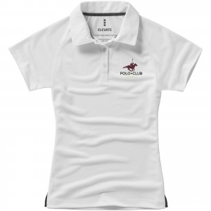 Ottawa short sleeve women's cool fit polo, White (Polo short, mixed fiber, synthetic)