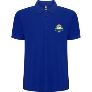 Pegaso Premium short sleeve kids polo, Blue (Polo shirt, 90-100% cotton)