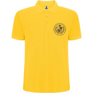 Pegaso Premium short sleeve men's polo, Yellow (Polo shirt, 90-100% cotton)