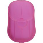 Plastic case with soap sheets Bella, pink (9417-17)