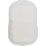 Plastic case with soap sheets, white (9417-02)