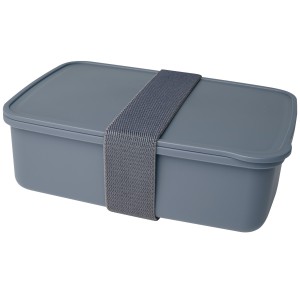 Dovi recycled plastic lunch box, Slate grey (Plastic kitchen equipments)