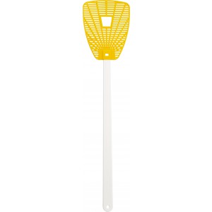 'Give the fly a chance' flyswatter, yellow (Plastic kitchen equipments)