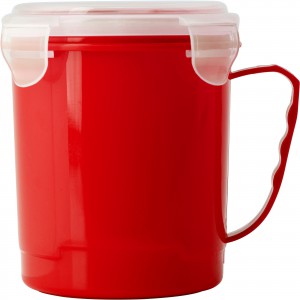 PP microwave cup Anisha, red (Plastic kitchen equipments)