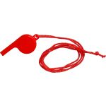 Plastic whistle, red (7060-08)