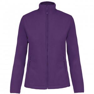 MAUREEN - LADIES' FULL ZIP MICROFLEECE JACKET, Purple (Polar pullovers)
