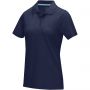 Graphite short sleeve women's GOTS organic polo, Navy
