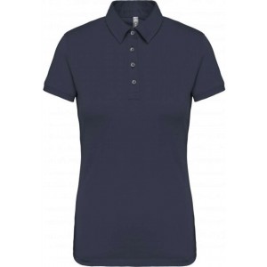 LADIES' SHORT SLEEVED JERSEY POLO SHIRT, Navy (Polo shirt, 90-100% cotton)
