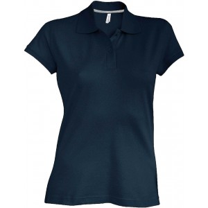 LADIES' SHORT-SLEEVED POLO SHIRT, Dark Grey (Polo shirt, 90-100% cotton)