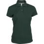 LADIES' SHORT-SLEEVED POLO SHIRT, Forest Green
