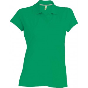 LADIES' SHORT-SLEEVED POLO SHIRT, Kelly Green (Polo shirt, 90-100% cotton)