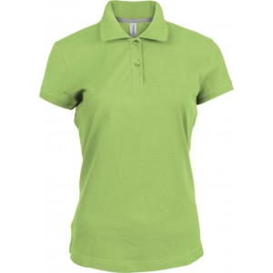 LADIES' SHORT-SLEEVED POLO SHIRT, Lime (Polo shirt, 90-100% cotton)