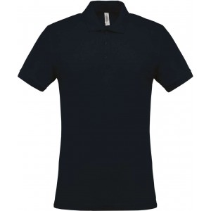 MEN'S SHORT-SLEEVED PIQU POLO SHIRT, Navy (Polo shirt, 90-100% cotton)