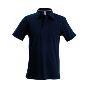 MEN'S SHORT-SLEEVED POLO SHIRT, Navy (Polo shirt, 90-100% cotton)