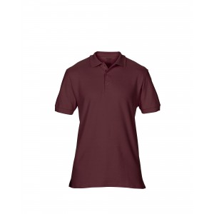 PREMIUM COTTON(r) ADULT DOUBLE PIQU POLO, Maroon (Polo shirt, 90-100% cotton)