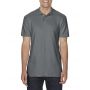 SOFTSTYLE(r) ADULT DOUBLE PIQU POLO, Charcoal