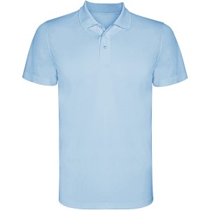 Monzha short sleeve kids sports polo, Sky blue (Polo short, mixed fiber, synthetic)