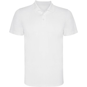 Monzha short sleeve kids sports polo, White (Polo short, mixed fiber, synthetic)