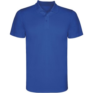 Monzha short sleeve men's sports polo, Royal (Polo short, mixed fiber, synthetic)