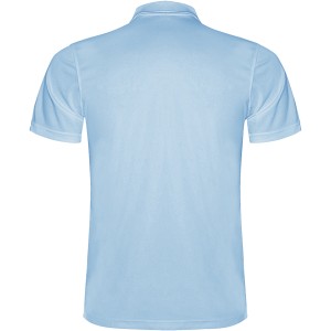 Monzha short sleeve men's sports polo, Sky blue (Polo short, mixed fiber, synthetic)