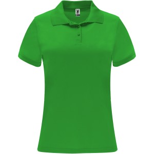 Monzha short sleeve women's sports polo, Green Fern (Polo short, mixed fiber, synthetic)