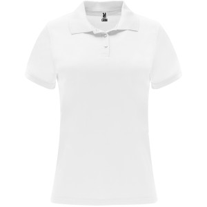 Monzha short sleeve women's sports polo, White (Polo short, mixed fiber, synthetic)