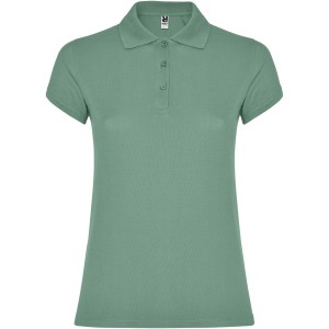 Star short sleeve women's polo, Dark Mint (Polo short, mixed fiber, synthetic)