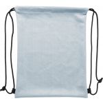 Polyester (210D) drawstring backpack Cassandra, silver (9263-32)