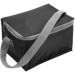 Polyester (420D) cooler bag Cleo, black (3604-01)
