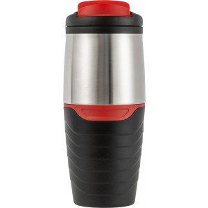 PP and stainless steel mug Pamela, black/silver (Thermos)