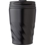 PP and stainless steel mug Rida, black (8435-01)