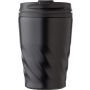 PP and stainless steel mug Rida, black