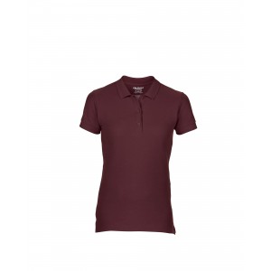 PREMIUM COTTON(r) LADIES' DOUBLE PIQU POLO, Maroon (Polo shirt, 90-100% cotton)