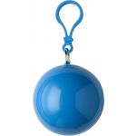 PVC poncho in a plastic ball, light blue (9137-18CD)
