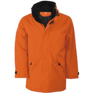 QUILTED PARKA, Orange (Jackets)