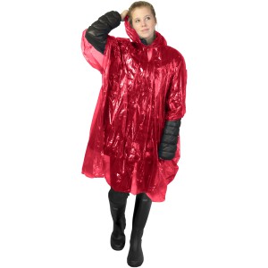 Mayan recycled plastic disposable rain poncho with storage p (Raincoats)
