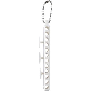 Recycled ABS golf tee set Aveline, white (Sports equipment)