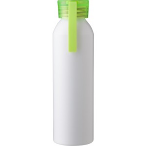 Recycled aluminium bottle (650 ml) Ariana, lime (Water bottles)