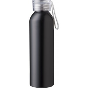 Recycled aluminium bottle (650 ml) Izabella, white (Water bottles)