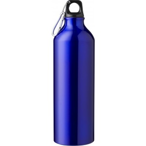 Recycled aluminium bottle (750 ml) Makenna, cobalt blue (Sport bottles)